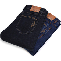 Męskie jeansy ze streczem marki 2020 nowe Business Casual Slim Fit spodnie dżinsowe czarne niebieskie spodnie jeansowe męskie Plus rozmiar 38 40 42 3